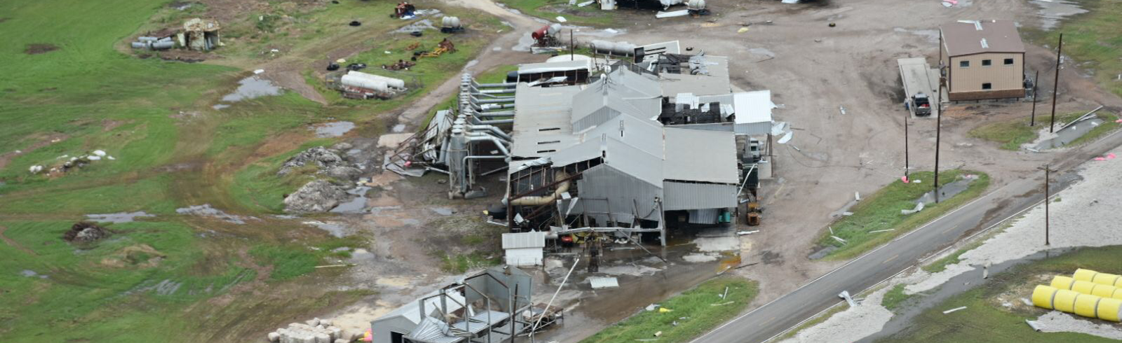 Hurricane Harvey Gin Damage Aerial